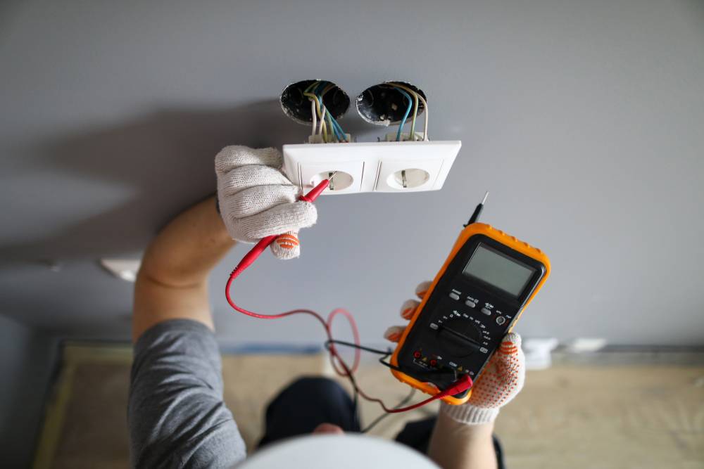 Électricité près de Sausheim